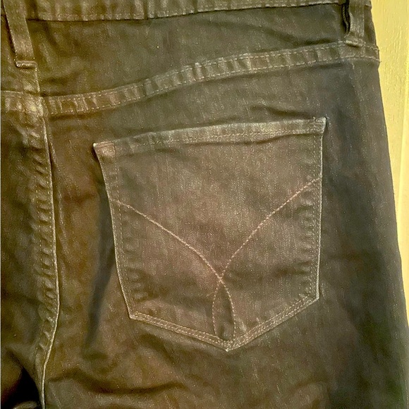 CALVIN KLEIN Jeans Women’s Straight Size 12 Dark Denim Blue - Picture 4 of 12